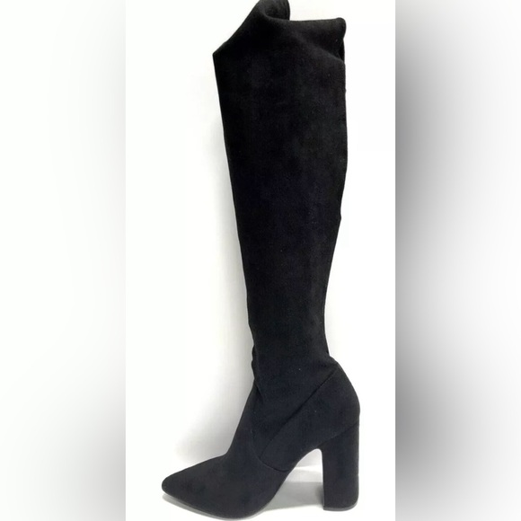 Steve Madden Gorgeena Over The Knee Boots Black Size 8.5 M - Picture 2 of 6